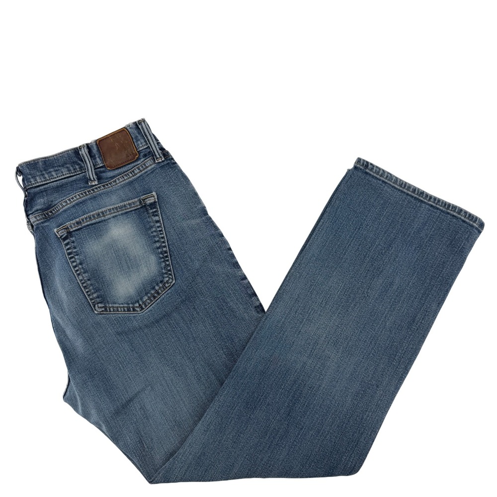 Abercrombie & Fitch Kilby Boot Jeans Mens 38x32 Blue Stretch Medium Wash Denim